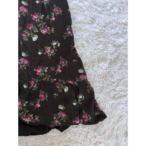Abercrombie Kids Girls Sz. 13/14 Slate Gray Floral Lined Sundress. So Pretty - Picture 4 of 10